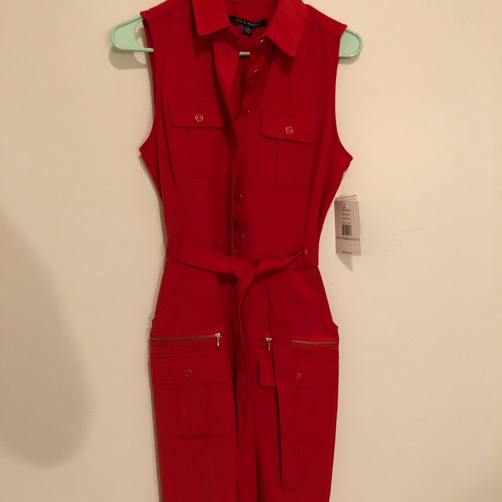 Cute Red Trench Dress